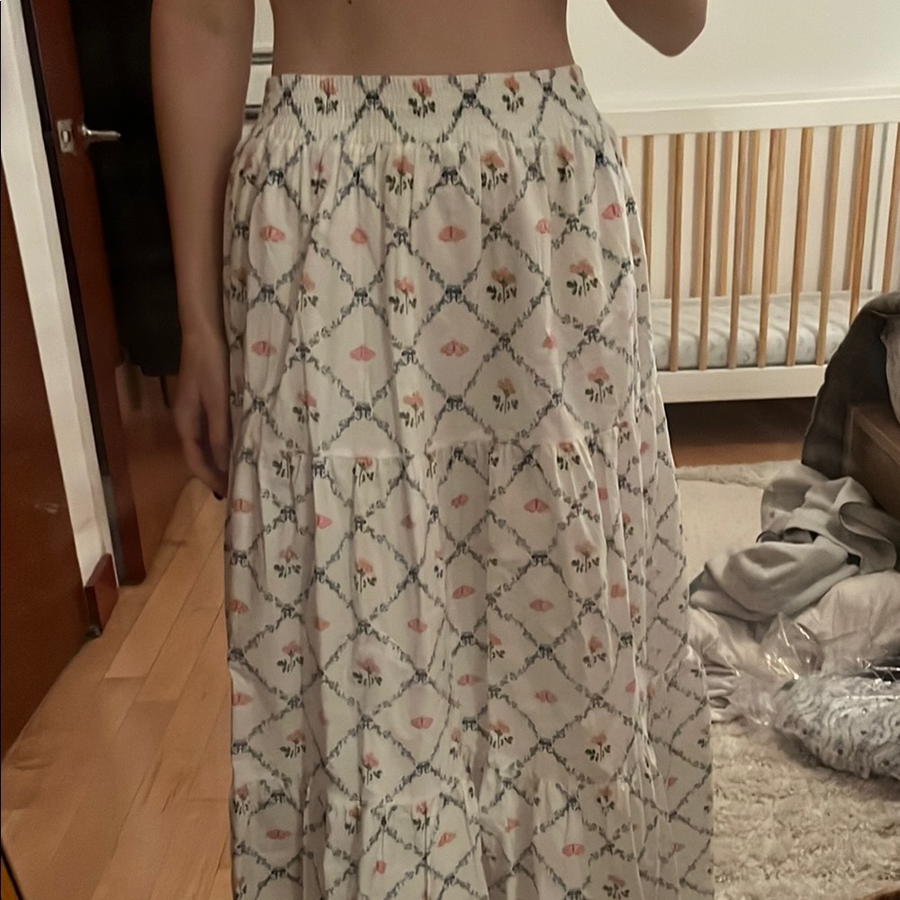 Hill house butterfly trellis maxi skirt